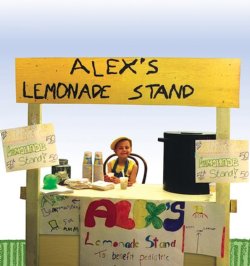 Alexandra Scott at her lemonade stand